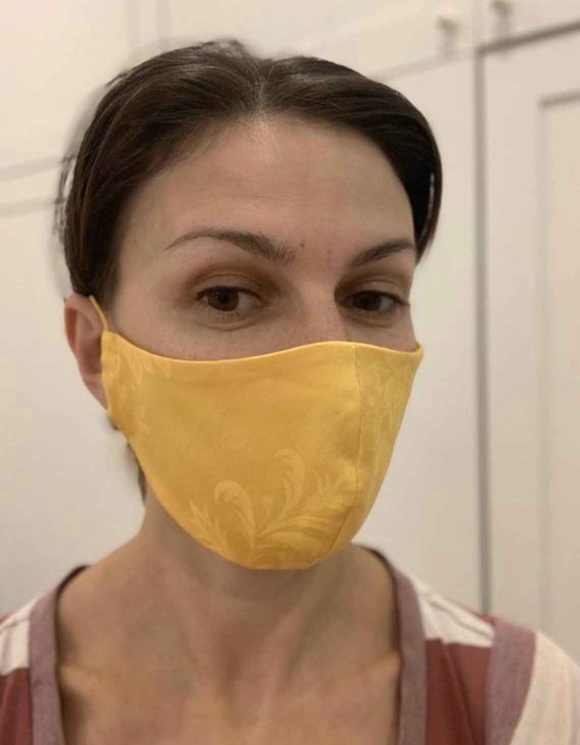 Set of 3 Reversible Yellow face masks Etsy