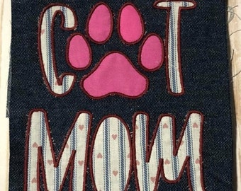 Digital Design - Cat MOM Applique