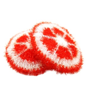 Grapefruit Orange Scrubber, Crochet Reusable Dish cloth, Dish Scrubby, Dish Scrubbers, Handmade Eocfriendly, Cleaning Scrubby