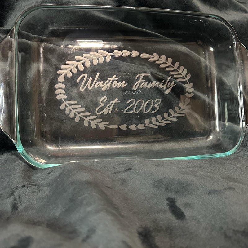 Etched Casserole Dish - Etsy