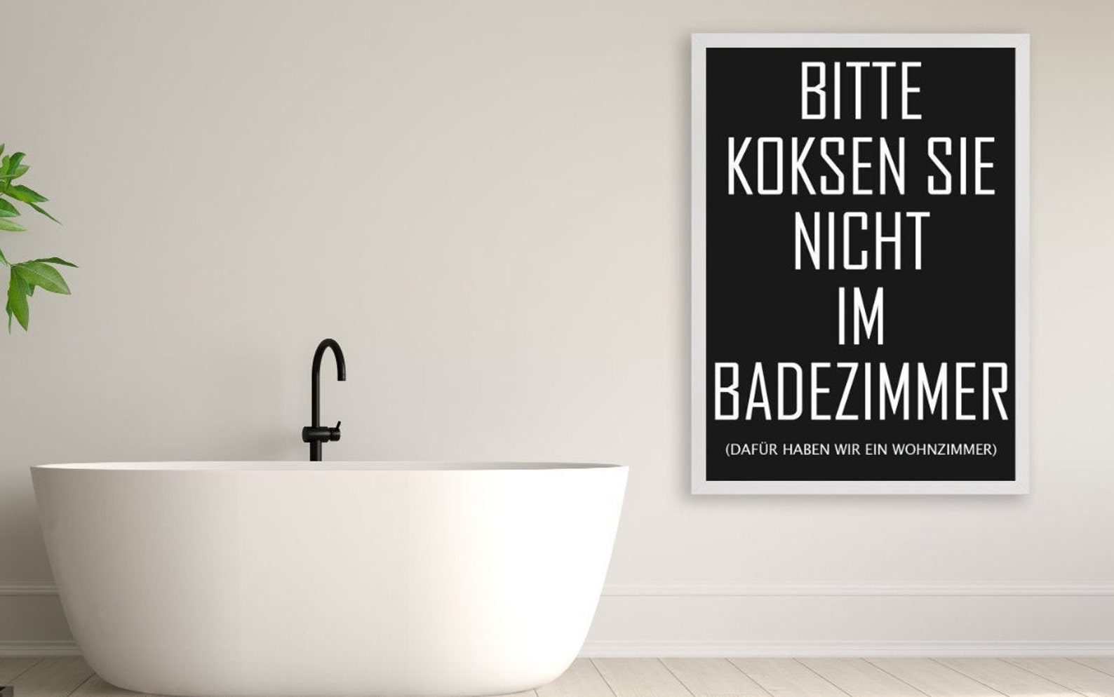 Blechschild 'BITTE NICHT IM BADEZIMMER KOKSEN' – 18x12 Cm, Rosa, Mit Kordel & Saugnapf, Witzige Bad-Deko