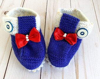 Baby Gift, Baby Knit Shoes, Christmas Gift, 3-6 months