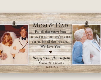 Anniversary Gifts For Parents Etsy