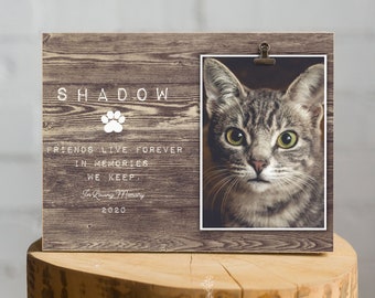 Pet Remembrance Personalized Pet Memorial Jewelry with Photo In Memory of Cat Cat Memorial Pet Sympathy Gift Loss of Dog Gift