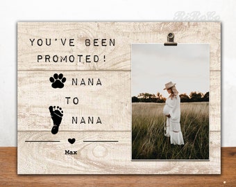Pregnancy Announcement Gift | Baby Announcement |  Promoted from Dog Grandma to Human Grandma Gift Card with Ultra Sound Picture