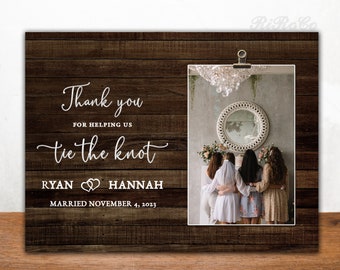 WEDDING THANK YOU, Wedding gift for sister, Maid of Honor Frame Best Friend, Frame from bride, Bridesmaid Gift Ideas, Wedding party gift