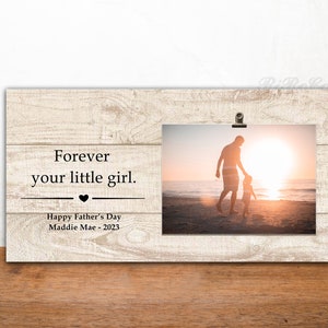 GIFTS FOR DAD, Personalized picture frame for Birthday, Easter, Fathers Day from daughter, 5x7 photo