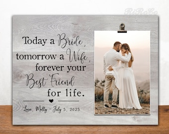 Wedding Gift for Mom | Mother of the Bride Gift Frame | Gift for Mother of the Bride from Daughter | Forever your daughter and best friend