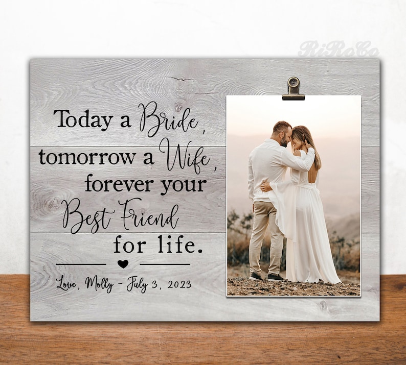 Wedding Gift for Mom | Mother of the Bride Gift Frame | Gift for Mother of the Bride from Daughter | Forever your daughter and best friend