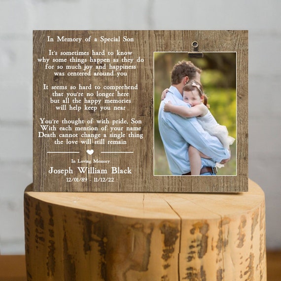Memorial Gift For Loss Of SON Personalized Picture Frame For Etsy memorial-gift-for-loss-of-son-personalized-picture-frame-for-etsy