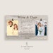 PARENTS of the BRIDE GIFT, Wedding gift for parents, Frame 15 in x 8 in - 2 Photos