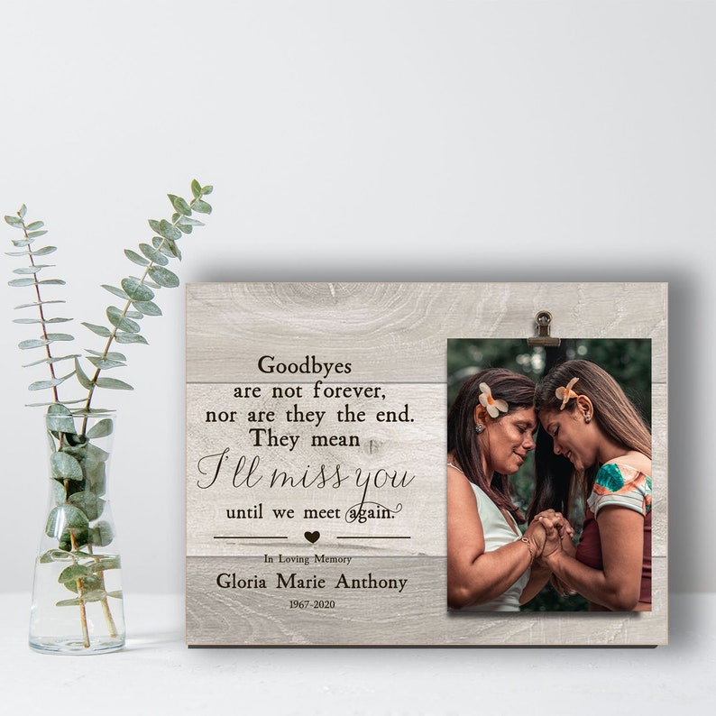 Sympathy Card Sympathy Gift Frame Sympathy Gift Mother Etsy