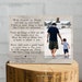 GIFTS FOR DAD, Personalized picture frame, Dad Birthday Photo,  First Christmas Day gift from daughter, Walk with me Daddy 