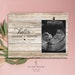 Pregnancy Announcement Grandparents Picture Frame, Baby ultrasound gift, fits 4x6 photo, Personalized with your name and expected month 