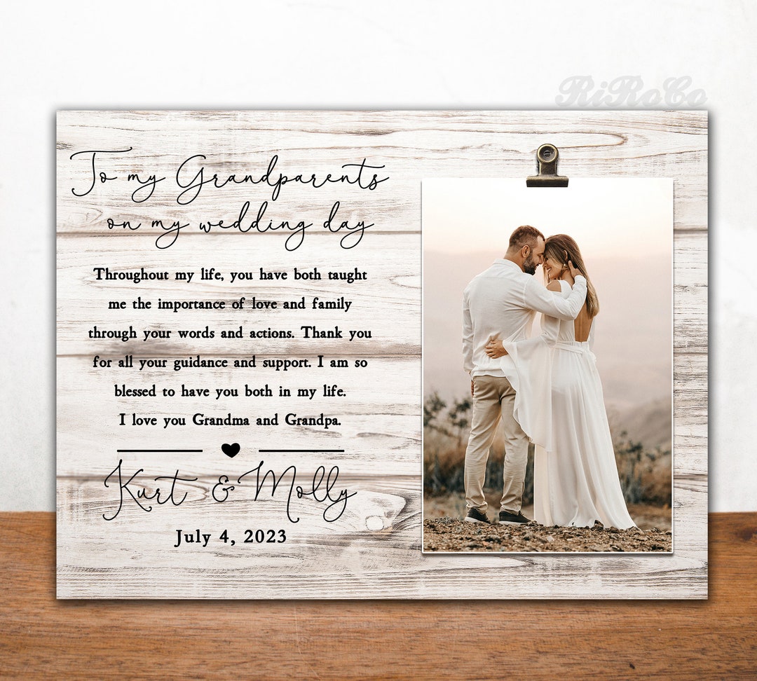 Wedding Gift for Grandparents Personalized Wedding Gift Picture Frame
