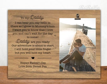 Father's Day GIFTS for DAD, Personalized picture frame for Birthday, Fathers Day from daughter, 4x6 photo