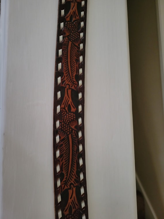 Genuine Cowhide Belt, made in USA by Cowtown West… - image 4
