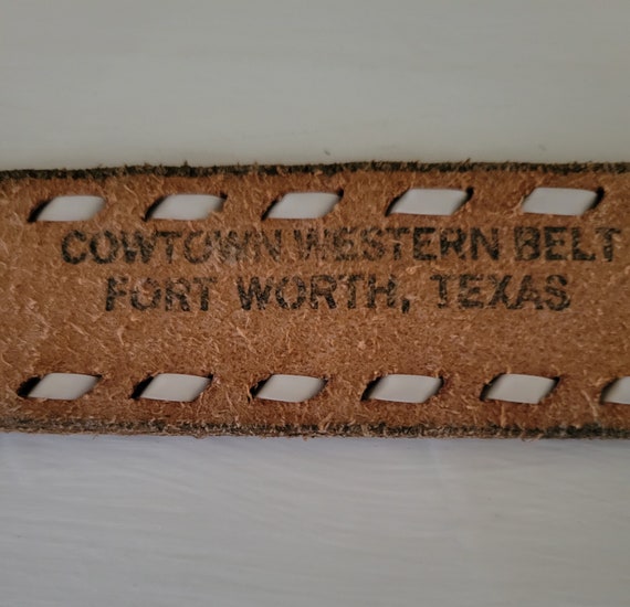 Genuine Cowhide Belt, made in USA by Cowtown West… - image 2