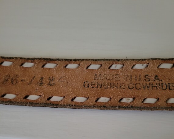 Genuine Cowhide Belt, made in USA by Cowtown West… - image 3