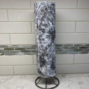 Unpaper Towels, Set of 12 - Grey Tie Dye, Flannel unpaper towels, cloth unpaper towels, 1 ply cloth towels, paperless paper towels,