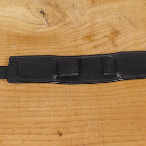 Wana Buy A Watch Black Leather 20MM Bund Strap