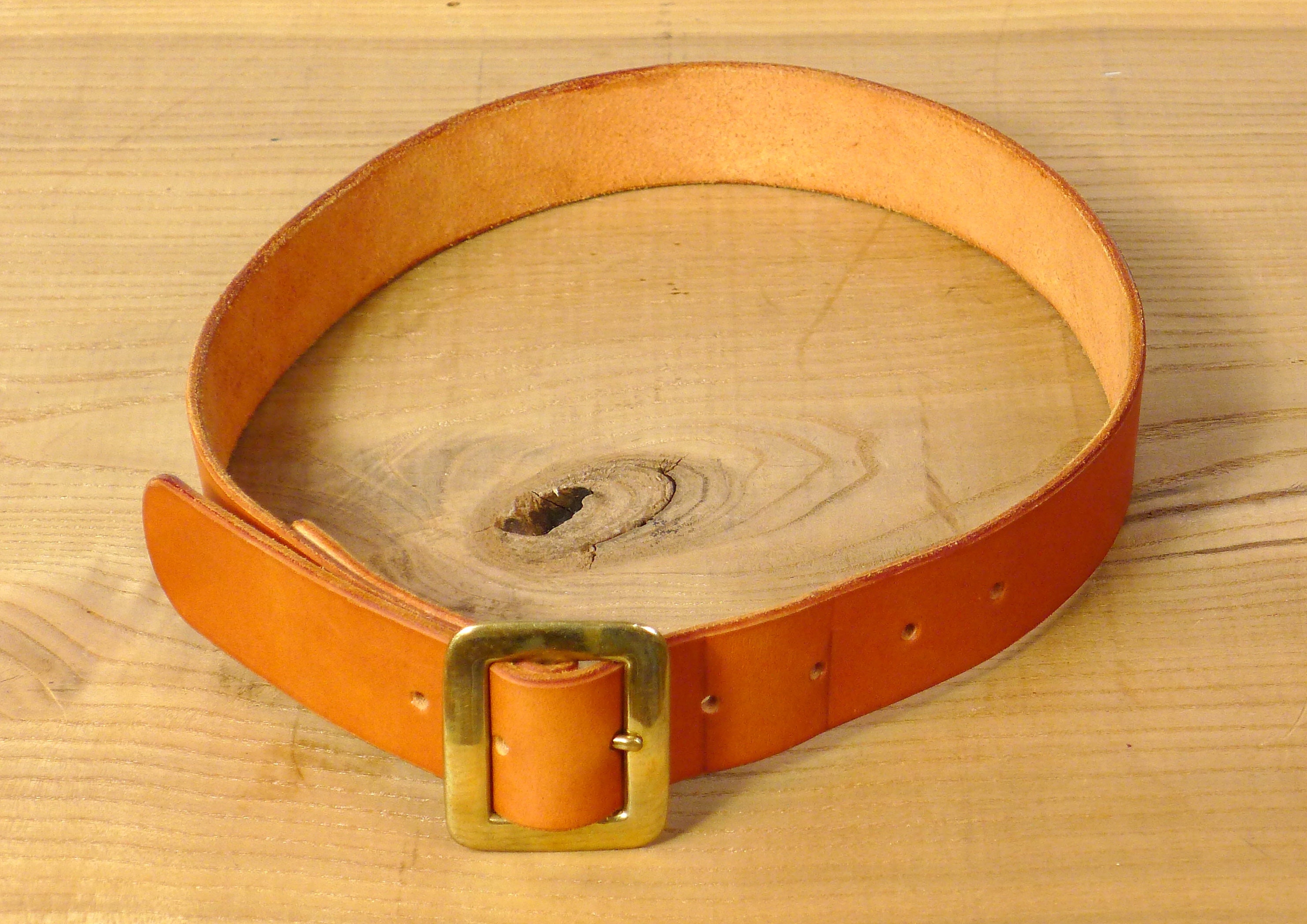 Julian Imrie Tanleather Hand Made Leather Calf Belt With  display picture 3