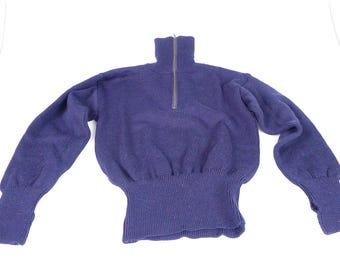 Vintage 1960s US Navy GOB Seaman's Sweater ~ 100% Wool Knit