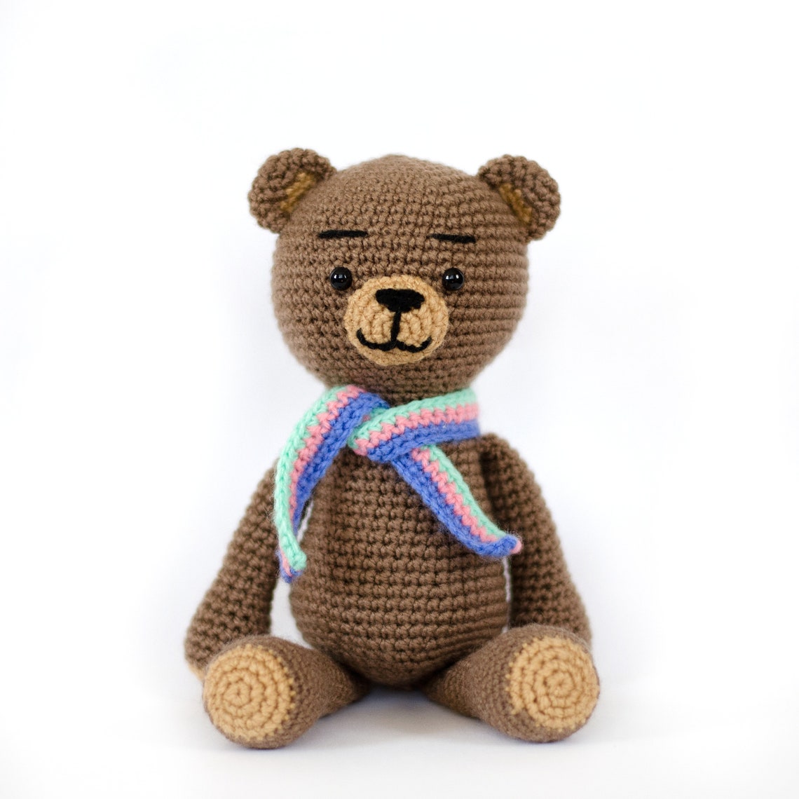 Bear with scarf amigurumi bear baby shower gift idea crochet | Etsy