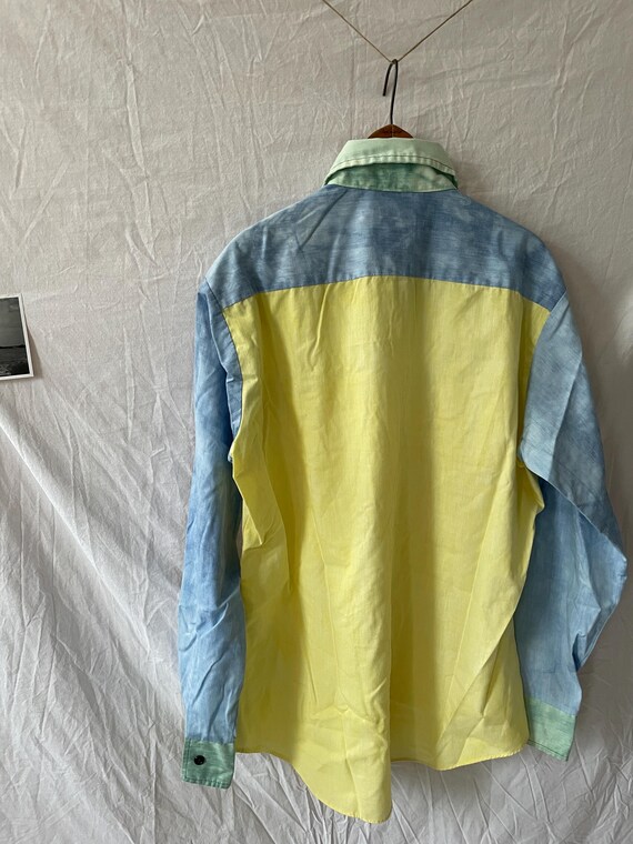 70s Colorblock Button Up - image 3