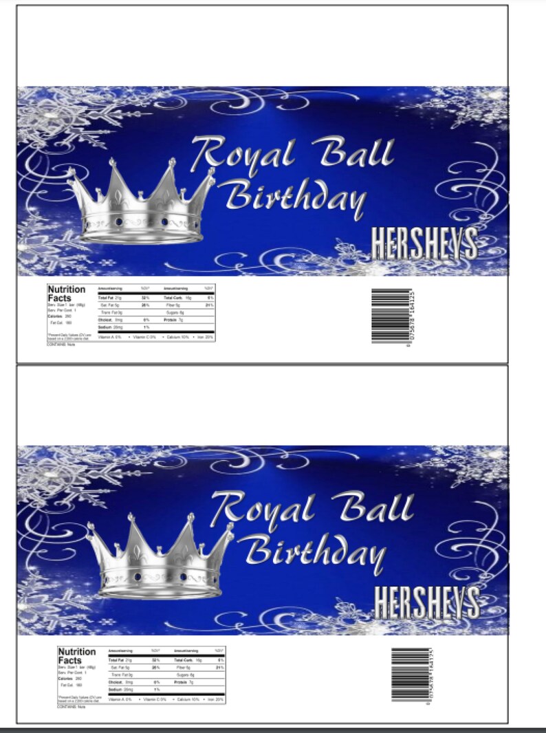 Royal Ball Birthday Party 11 Different Labels and Wraps - Etsy