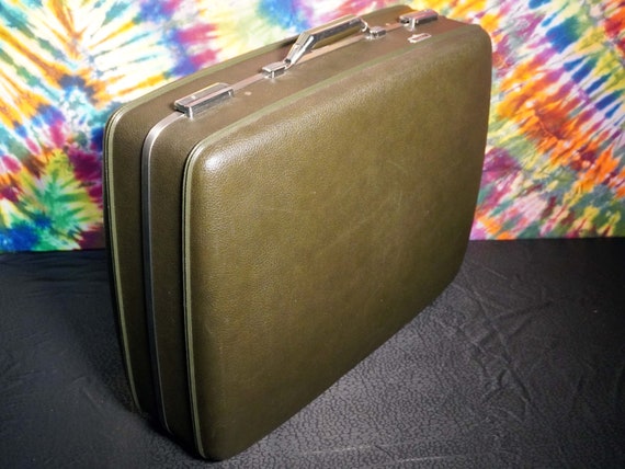 Vintage Olive Green American Tourister "Tiara" Su… - image 1