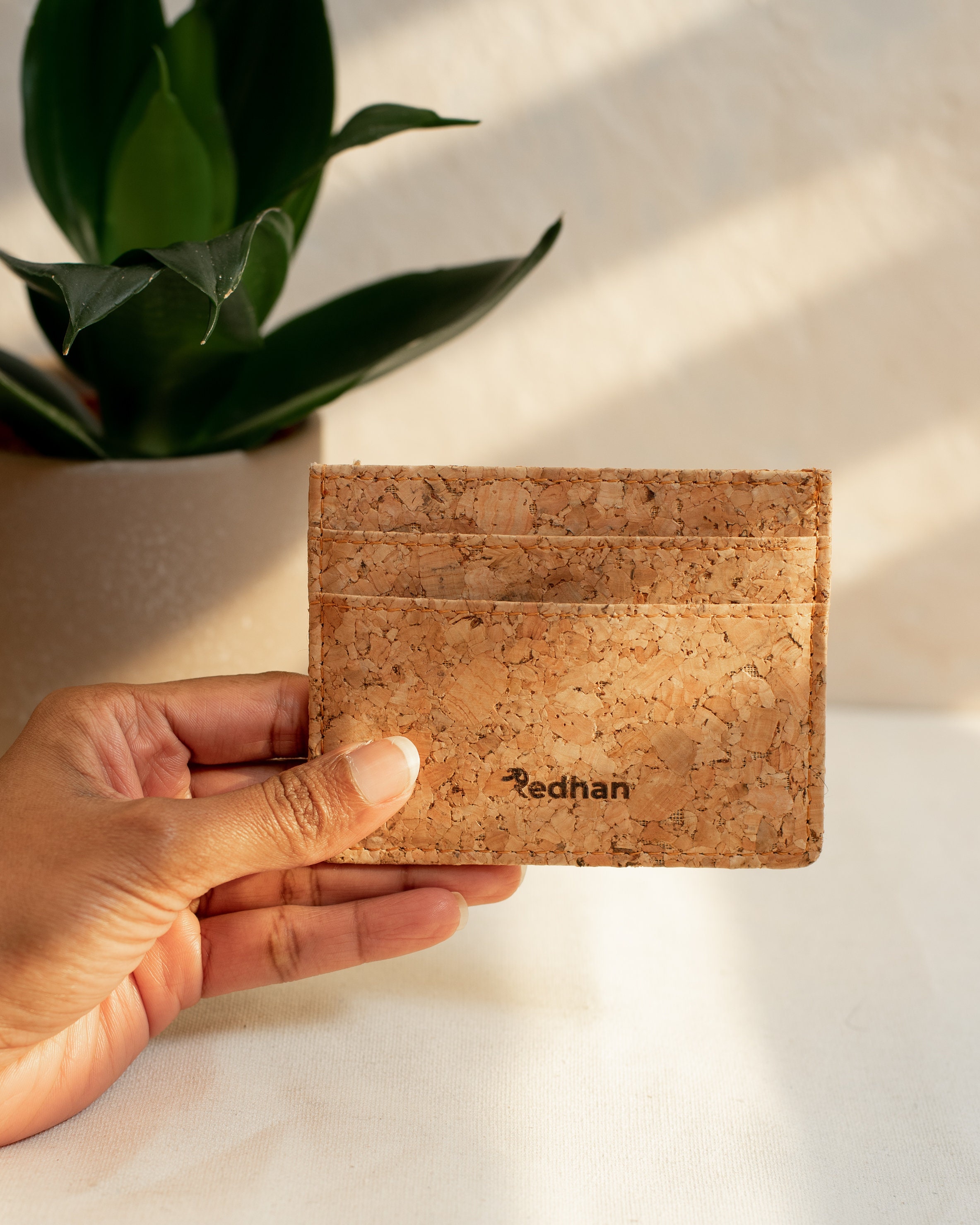 Personalised Vegan Card Holder Personalised Cork Leather Card Etsy