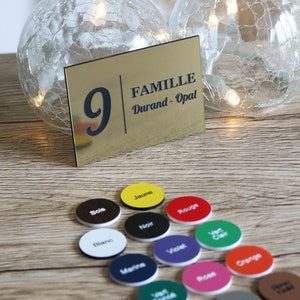 Placa para buzón familiar - Placa familiar personalizada - Número y familia para buzón - Grabado de buzón