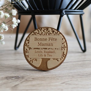 Magnete personalizzato - Buona festa della mamma - Albero della vita - legno - Festa della mamma personalizzata - magnete in legno personalizzabile - magnete da frigorifero