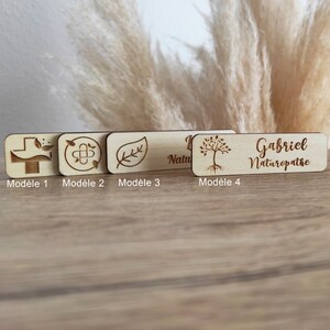 Insignia de naturópata - Insignia de naturópata - Profesión de naturópata - Insignia de madera de naturópata personalizada