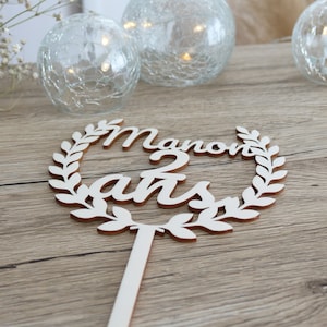 Cake Topper wedding baptism birth birthday in personalized wood - cake topper baptism - cake topper personalized wood - cake topper