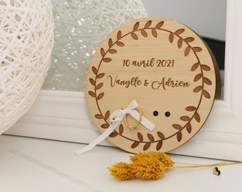 Custom wooden wedding ring holder - Wooden wedding ring support