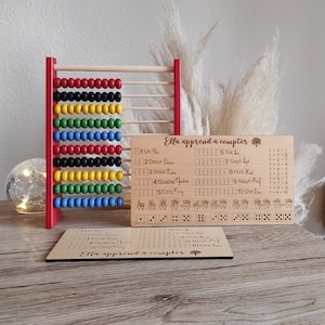 Abacus personalized game for children - Montessori wooden games