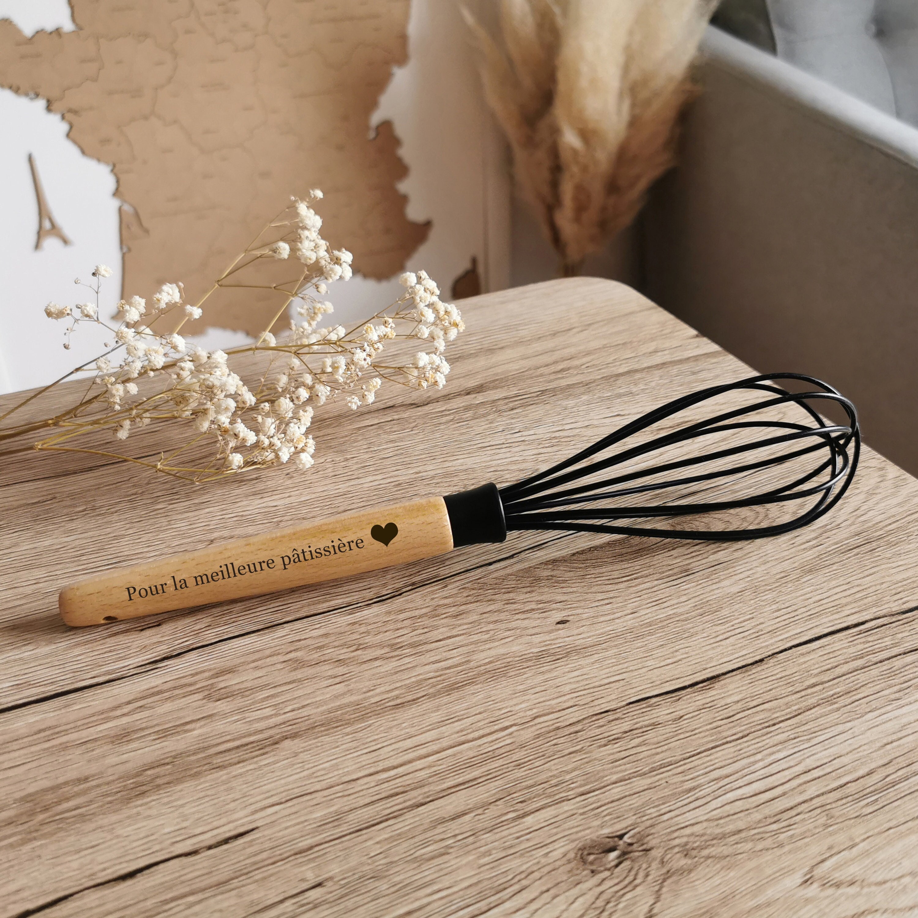 Imprinted Promotional Whisk  Personalized Whisk with Stainless Handle