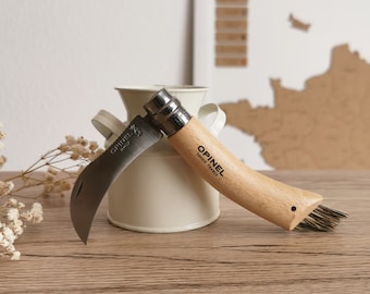 Opinel mushroom knife with cleaning brush