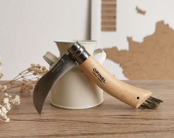 Couteau Champignon Opinel avec brosse de nettoyage