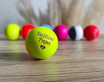 Approved personalized OBUT piglet - Personalized wooden jack - Engraved jack for pétanque game