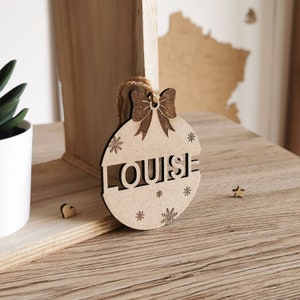 Personalized Christmas ball with first name - Various colors