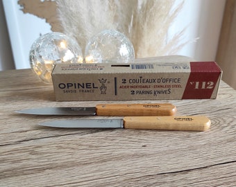 2 couteaux d'office Opinel n°112