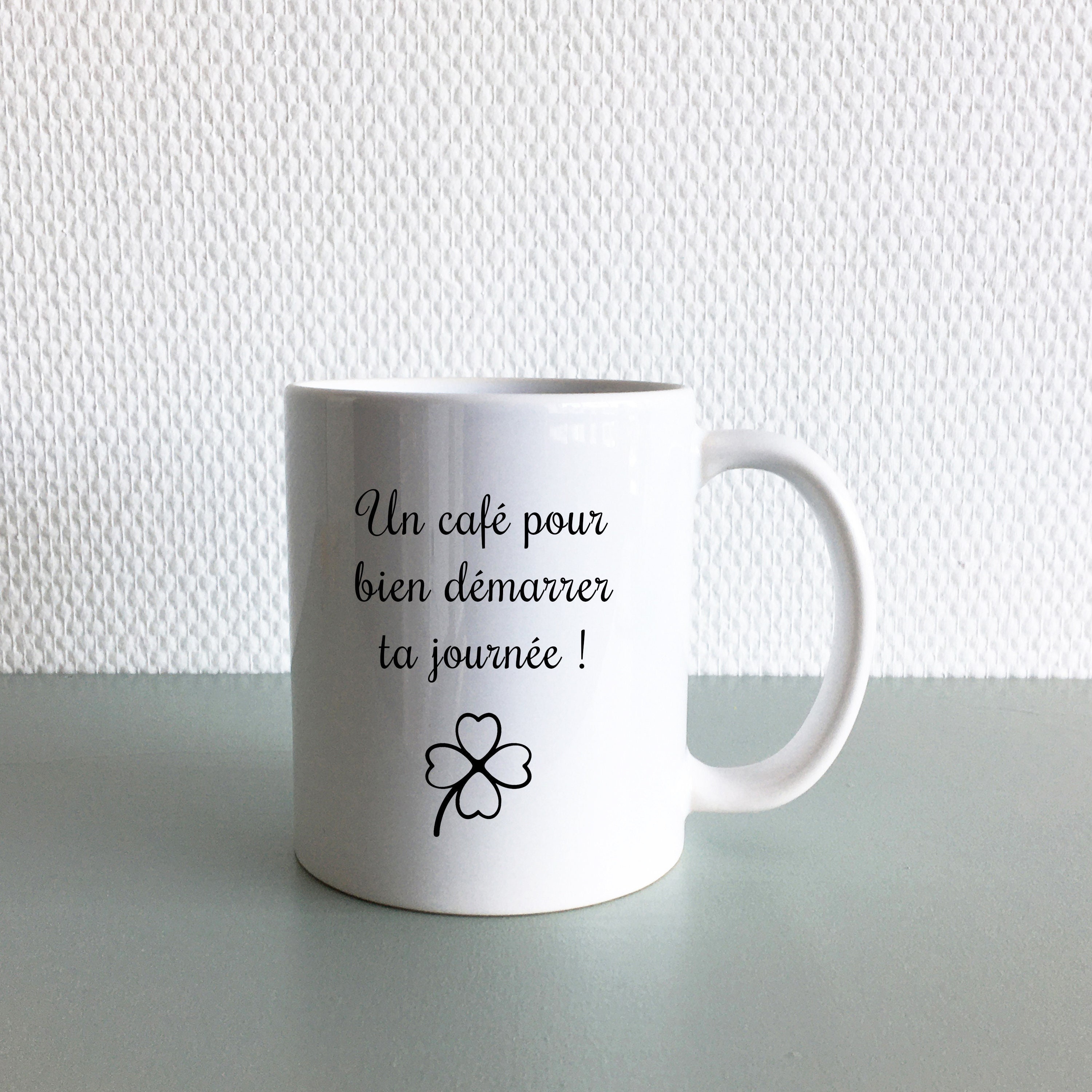 Mug Personnalisé avec Texte, Police d'écriture et Pictogramme