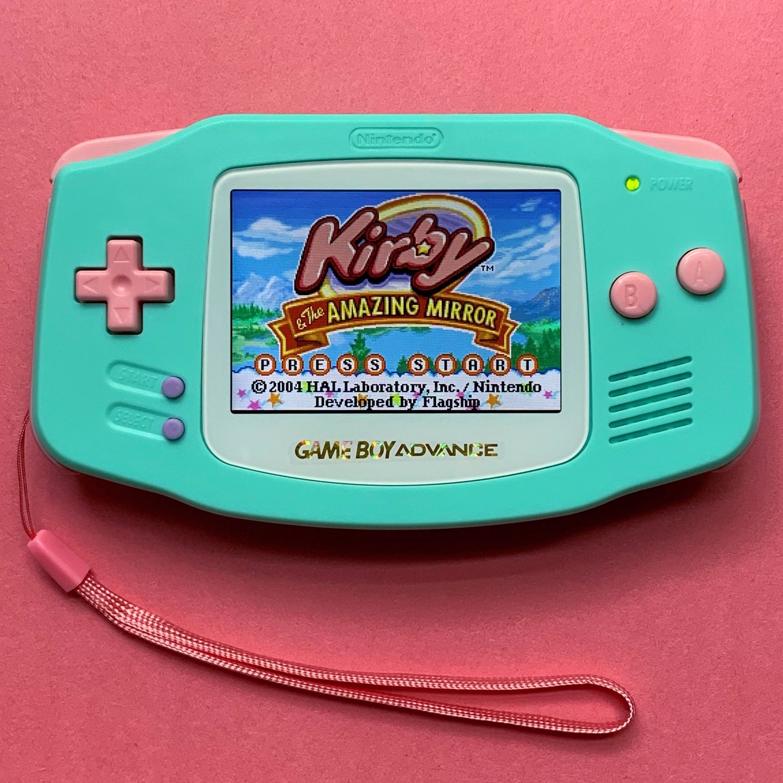Custom Modded Gameboy Advance GBA Backlit IPS Mod Teal Light Etsy