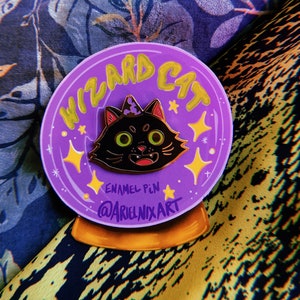 Wizard Cat Hard Enamel Pin