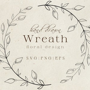 Download Circle Wreath Wirth Flowers And Leaves Floral Wreath Svg Png Monogram Svg Wildflower Svg Logo Wedding Design Flower Frame Svg Clip Art Art Collectibles