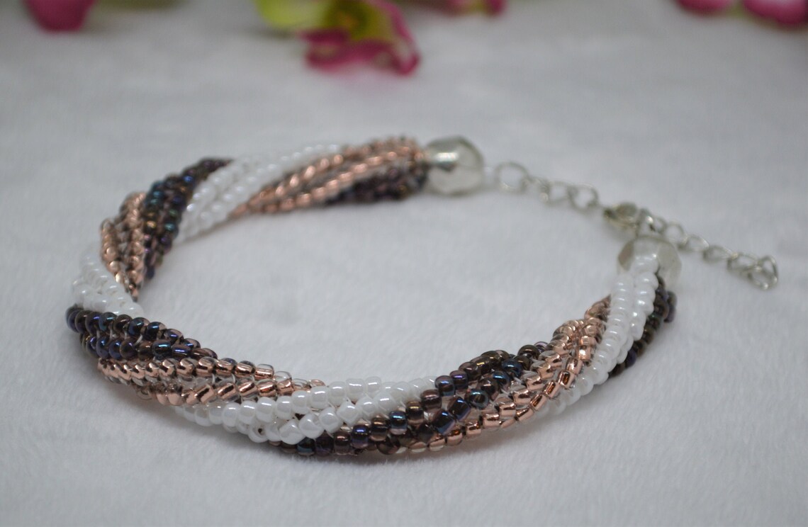 Beaded Bracelet With Clasp Etsy