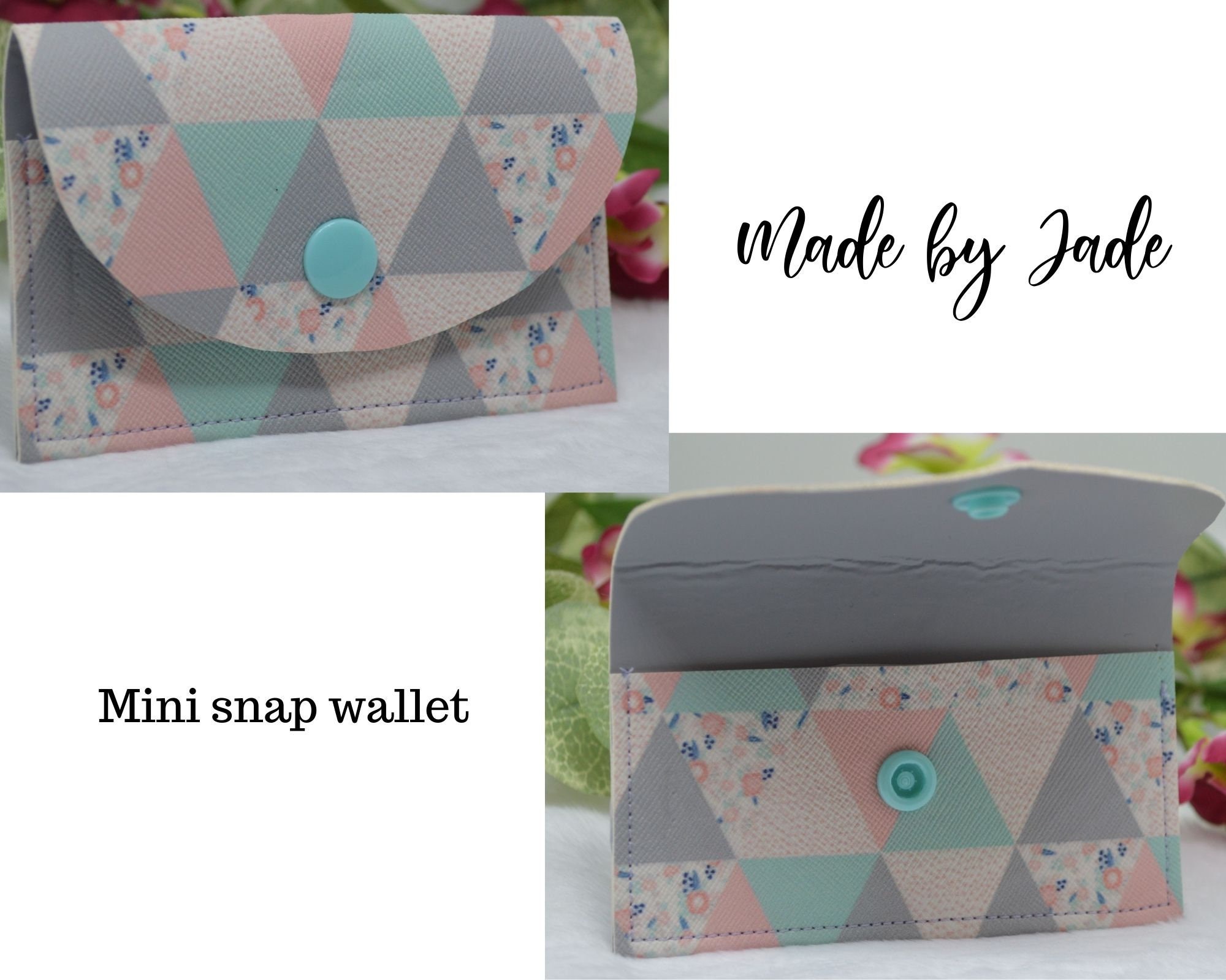 Mini Snap Wallet - Etsy